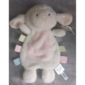 Baby Ganz Wuzzies Crinkle Lamb White Sheep 11" Ribbon Tags Lovey Plush HTF READ